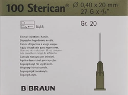 Sterican Nadel 27G 0.40x20mm grau Luer
