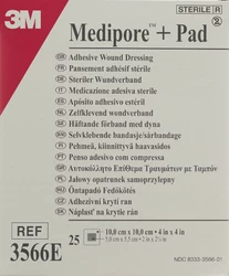 3M Medipore 10x10cm Wundkissen 5x5.5cm Island