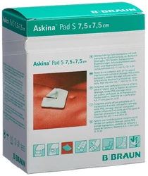 Askina Pad S chlitzkompresse 7.5x7.5cm steril
