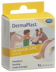 DermaPlast Sparablanc Textil 2.5cmx5m hautfarbe