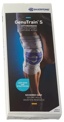 BAUERFEIND GenuTrain S Aktivbandage Grösse 3 rechts titan