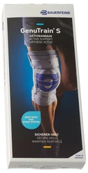 BAUERFEIND GenuTrain S Aktivbandage Grösse 4 rechts titan