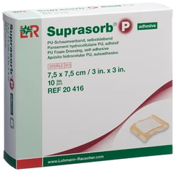 Suprasorb P Schaumverband 7.5x7.5cm selbstklebend