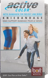 BORT ActiveColor Kniebandage L +37cm blau