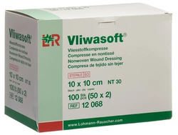 Vliwasoft Vliesstoffkompressen 10x10cm 6-lagig steril