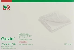 Gazin Mullkompressen 7.5x7.5cm 8-fach steril