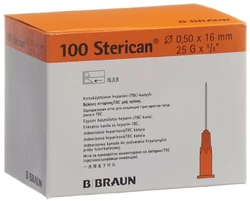 Sterican Nadel 25G 0.50x16mm orange Luer