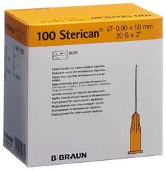 Sterican Nadel 20G 0.90x50mm gelb Luer