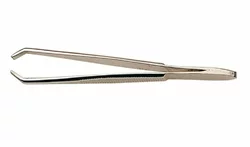 nippes Pinzette 8 cm gebogen vernickelt