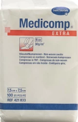 Medicomp Extra Vlieskompr 7.5x7.5cm n st
