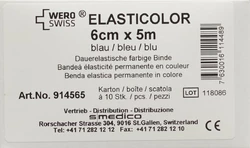 WERO SWISS Elasticolor Elastische Binde 5mx6cm blau