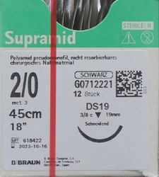 Supramid 45cm DS 19 2-0 schwarz