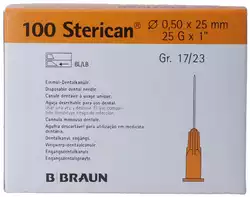 Sterican aigui dent 25G 0.5x25mm orange