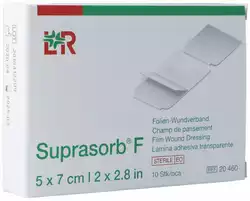 Suprasorb F Folien-Wundverband 7x5cm steril