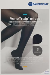 VenoTrain Micro MICRO A-G KKL2 L normal/long geschlossene Fussspitze schwarz Haftband Spitze