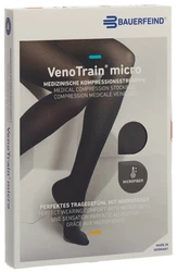 VenoTrain Micro MICRO A-G KKL2 M normal/long geschlossene Fussspitze schwarz Haftband Spitze