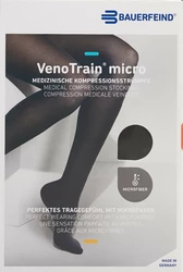 BAUERFEIND VenoTrain Micro KKL2 AD L normal/long geschlossene Fussspitze schwarz