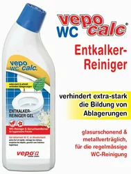 vepocalc WC Entkalker-Reiniger Gel extra-stark metallverträglich Frischeduft