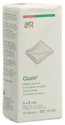 Gazin Mullkompressen 5x5cm 8-fach unsteril