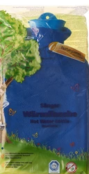 Sänger Wärmflasche 2l Fleecebezug blau