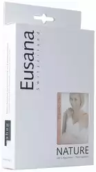 Eusana Kniewärmer doppelt gestrickt M ivoire