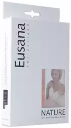 Eusana Kniewärmer doppelt gestrickt XL ivoire