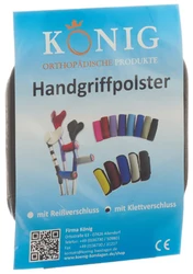 König Griffpolster Krücken schwarz Klettverschluss