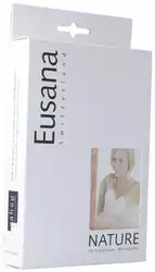 Eusana Kniewärmer doppelt gestrickt S ivoire