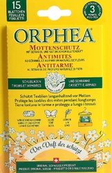 ORPHEA Mottenschutz Blätter Blütenduft 12 Stück + 3 Stück Aktion