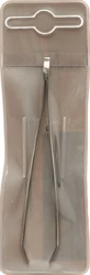 Malteser Pinzette Nickel schmal gebogen 8 cm No 10
