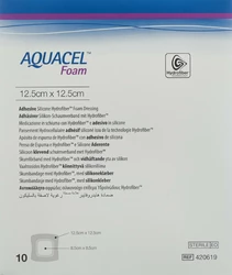 AQUACEL Foam Schaumverband adhäsiv 12.5x12.5cm