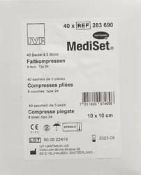 MediSet Faltkompressen Typ 24 10x10cm 8 fach steril