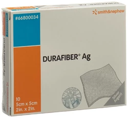 DURAFIBER Ag Wundaufle 5x5cm steril