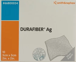 DURAFIBER Ag Wundaufle 5x5cm steril