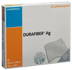 DURAFIBER Ag Wundaufle 10x10cm steril