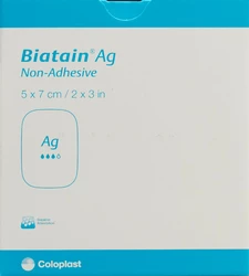 Biatain Ag Non-Adhesive 5x7cm