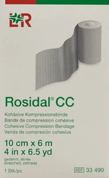 Rosidal Kompressionstherapie kohäsive Kompressionsbinde Kurzzug 10cmx6m