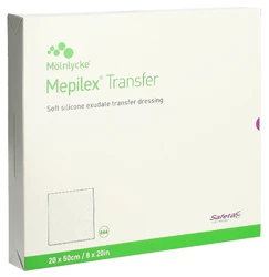Mepilex Transfer Safetac Wundauflage 20x50cm Silikon