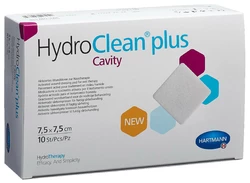 HydroClean plus Cavity Wundkissen 7.5x7.5cm