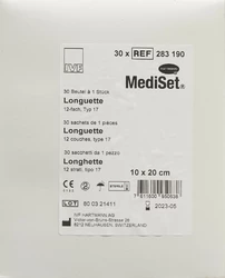 MediSet Longuetten Typ 17 10x20cm 12 fach steril