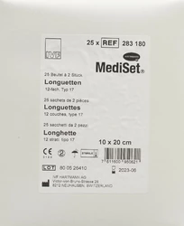 MediSet Longuetten Typ 17 10x20cm 12 fach steril