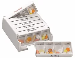 Medi-7 kamentendosierer Tage deutsch/französisch/italienisch weiss