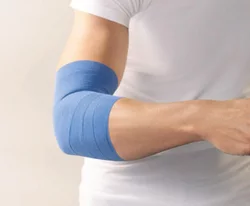 Haftelast sans latex bande de fixation cohésive 6cmx20m bleu