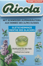Ricola Kräuterbonbons Gletscherminze ohne Zucker mit Stevia