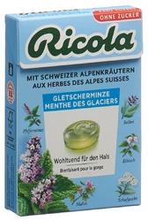 Ricola Gletscherminze Kräuterbonbons ohne Zucker mit Stevia