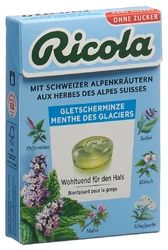 Ricola Kräuterbonbons Gletscherminze ohne Zucker mit Stevia