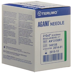 Terumo Agani aiguille à usage unique 21G 0.8x50mm vert
