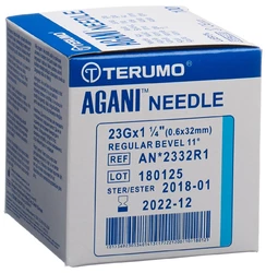 Terumo Agani aiguille à usage unique 23G 0.6x32mm bleu