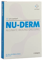 NU-DERM ALGINATE Alginat Wundauflage 10x10cm