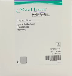 Varihesive Hydrokolloidverband Verband 15x15cm extra dünn